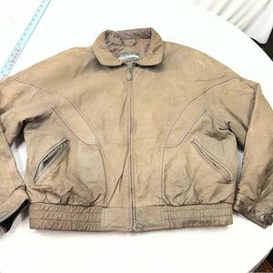 Members Only Tan Bomber Jacket